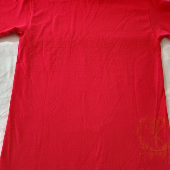 Women's Y2K Athletic Wear Short Sleeve Red Graphic Sport T-Shirt Sz Small CTN - Picture 5 of 5